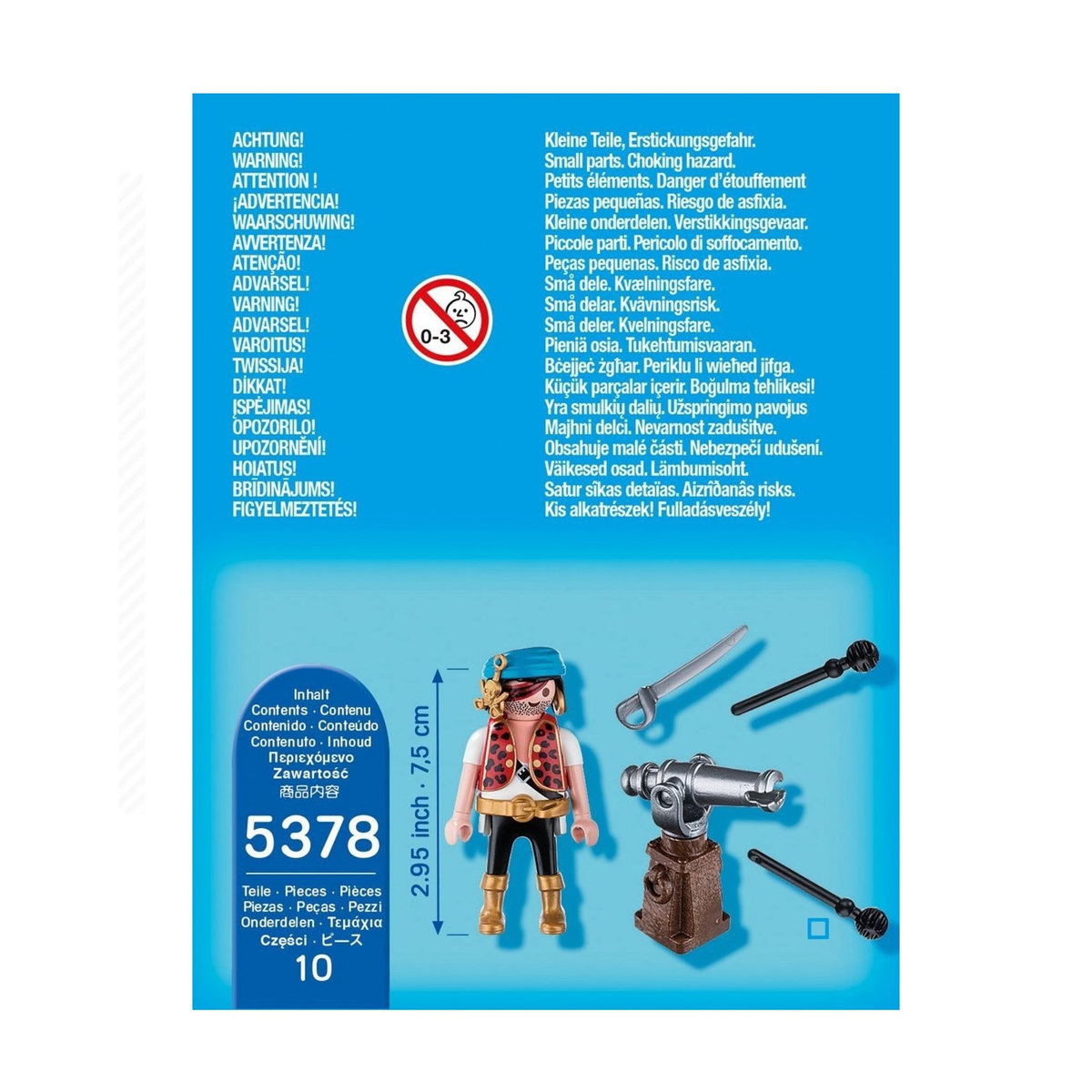PLAYMOBIL Pirates 5378 - Canonnier des pirates 