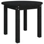 Voir la diapositive 2 : VIDAXL Table basse Noir Ø 55x45 cm Bois massif de pin