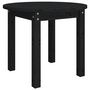 Voir la diapositive 2 : VIDAXL Table basse Noir Ø 55x45 cm Bois massif de pin