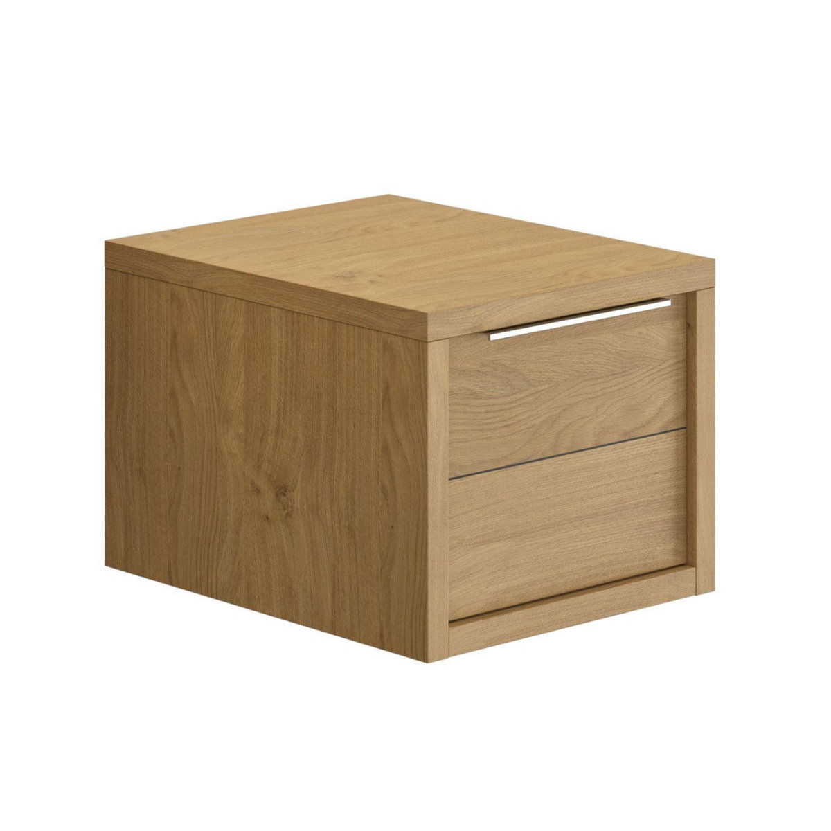 ALLIBERT Meuble bas design bois SORENTO - L. 40 x H. 33 - Marron