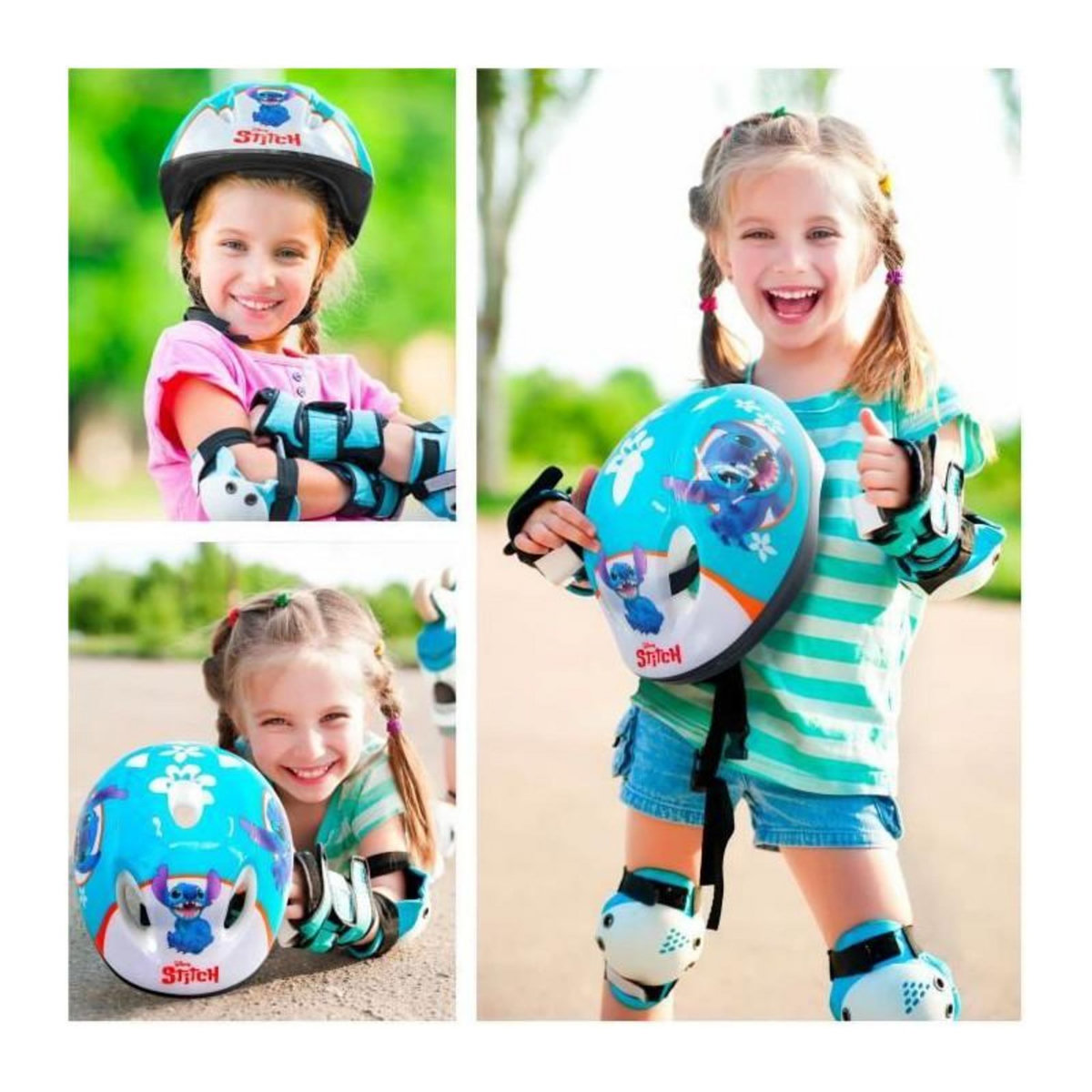 DISNEY Casque de sport - DISNEY - STITCH - Taille S - Tour de tete réglable 53/56cm - Aérations et mousses internes pour plus de conf
