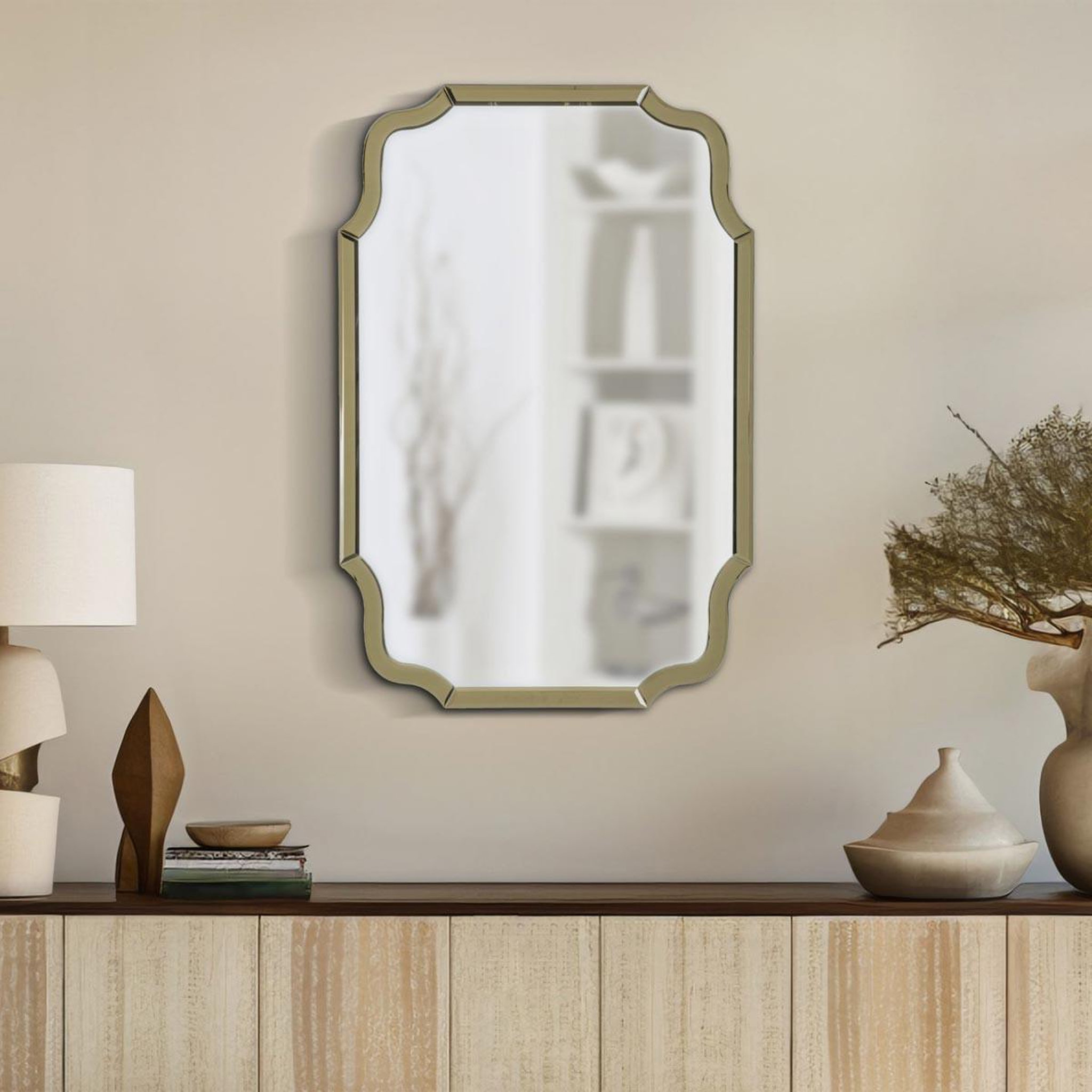 Voir la diapositive 6 : Paris Prix Miroir Mural  Istanbul  90cm Or