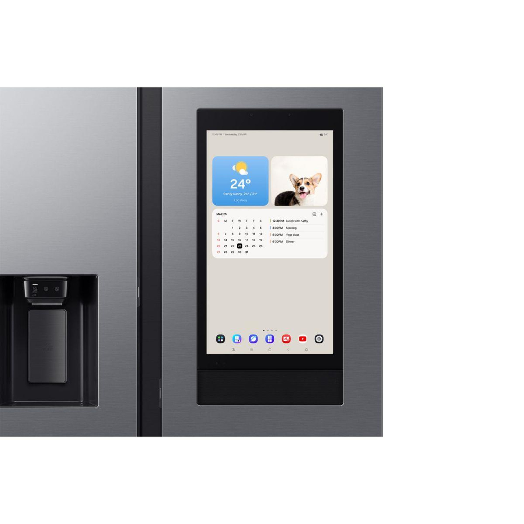 Voir la diapositive 4 : Samsung Réfrigérateur américain rs90f66bet bespoke ai family