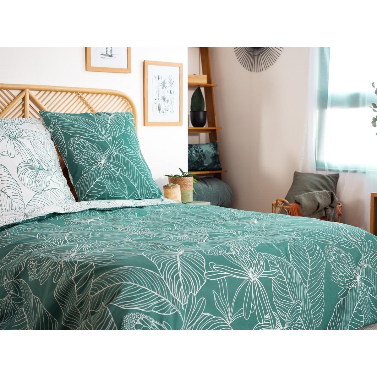 Home collection Parure housse de couette 100% coton bci adouci 57 fils mig - tilda