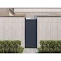 Voir la diapositive 2 : Habitat et Jardin Portillon aluminium  Marc  - 101.2 x 180.9 cm - Gris
