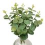 Voir la diapositive 2 : ATMOSPHERA Composition Eucalyptus Artificiel & Vase  Urice  35cm Vert