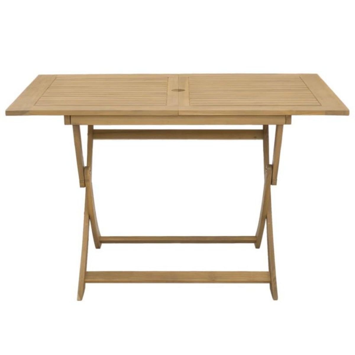 VIDAXL Table pliable de jardin 120x70x75 cm bois d acacia solide