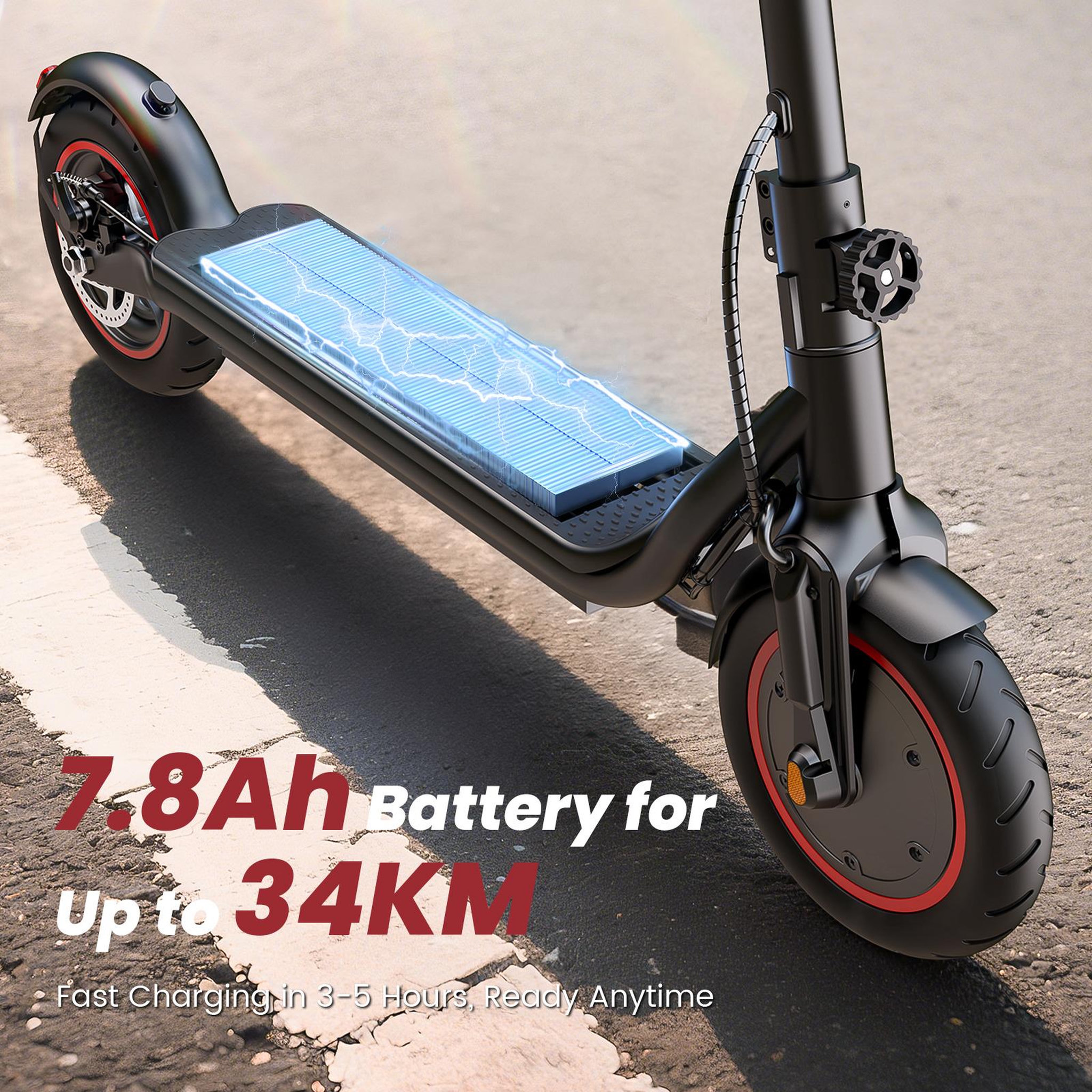 Voir la diapositive 3 : ISCOOTER Trottinette électrique iScooter W5, pneus 8,5 , pliable, batterie 7,8 Ah, application