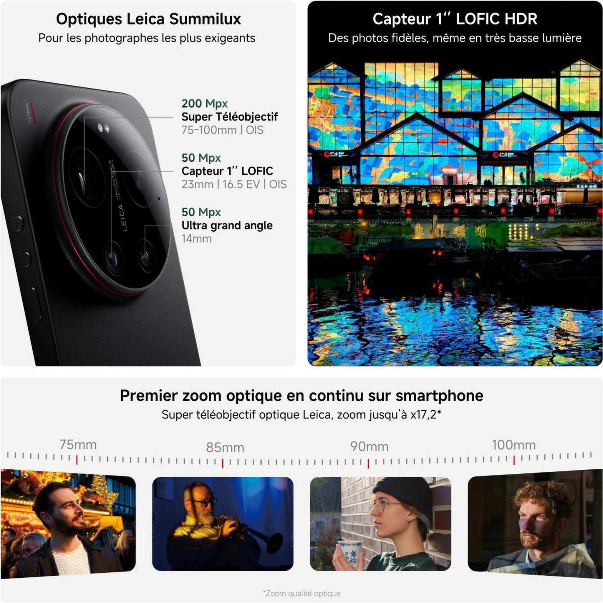 Voir la diapositive 3 : XIAOMI Smartphone 17 ultra conçu avec leica 512go noir 5g