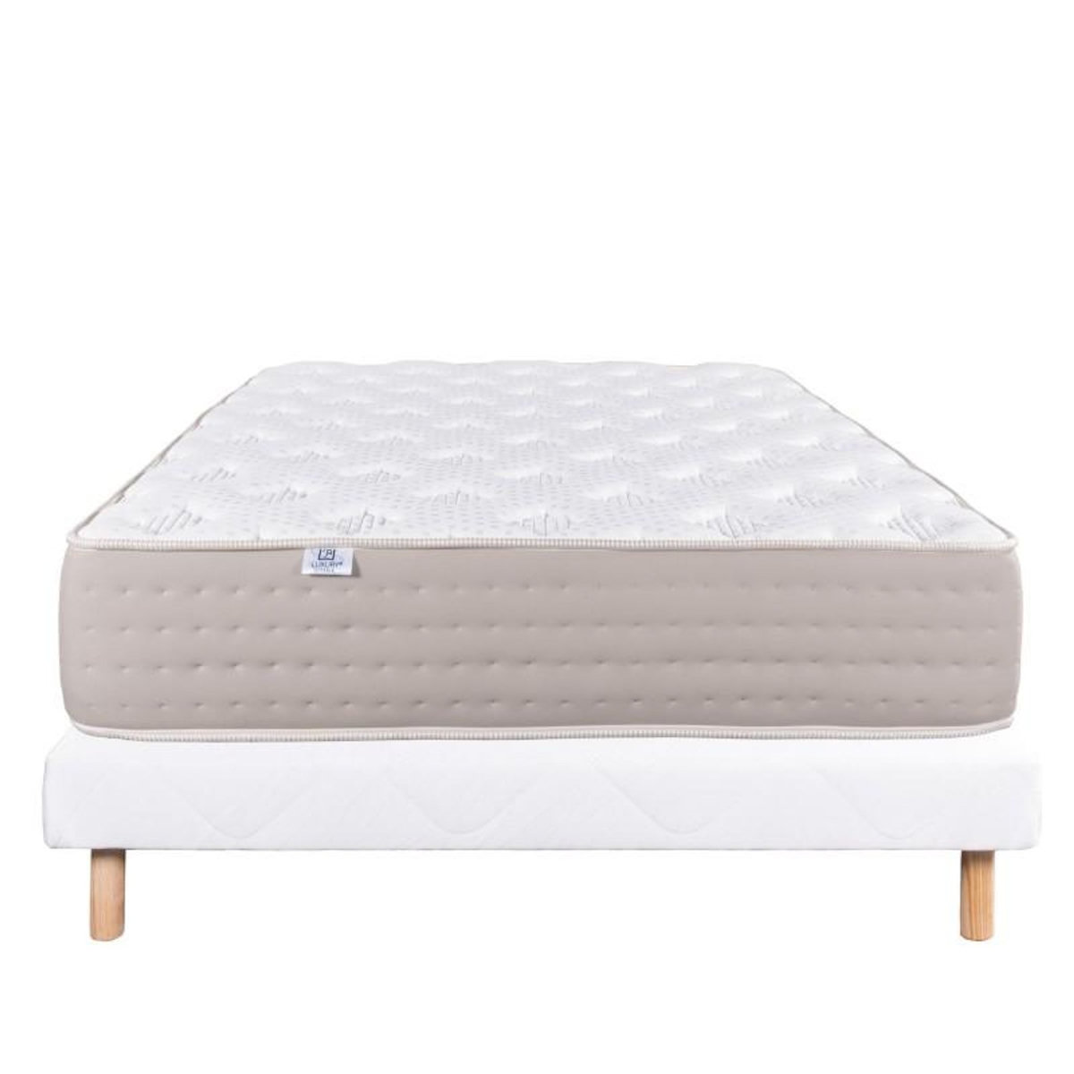 LUXURY LITERIE Ensemble literie ressorts, Dreamlux Ferme, Blanc