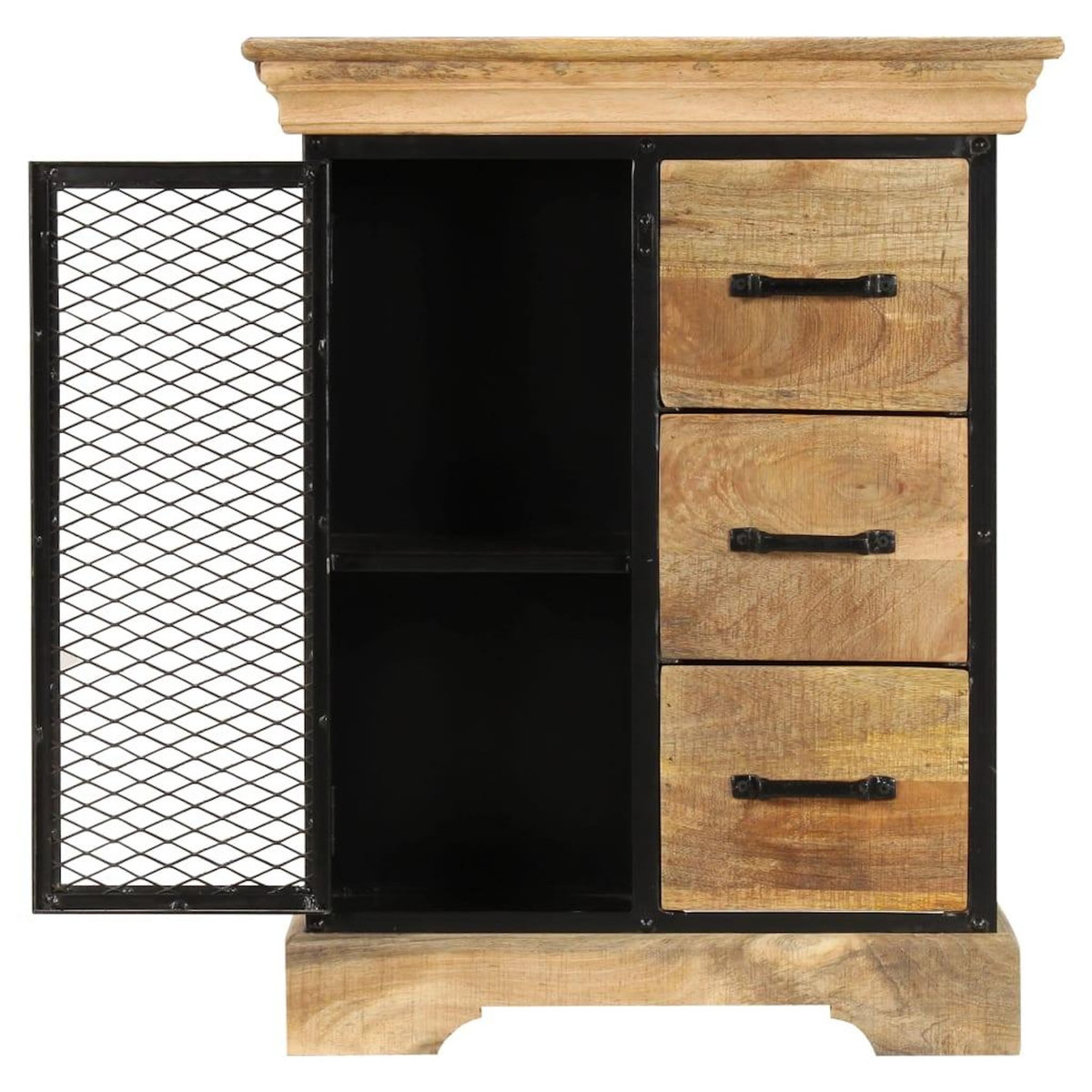 VIDAXL Buffet 60x30x75 cm Bois de manguier massif