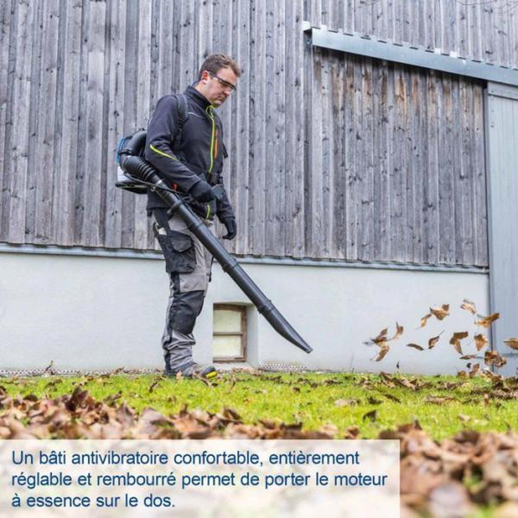 Voir la diapositive 2 : SCHEPPACH Souffleur thermique a dos PLB52BP