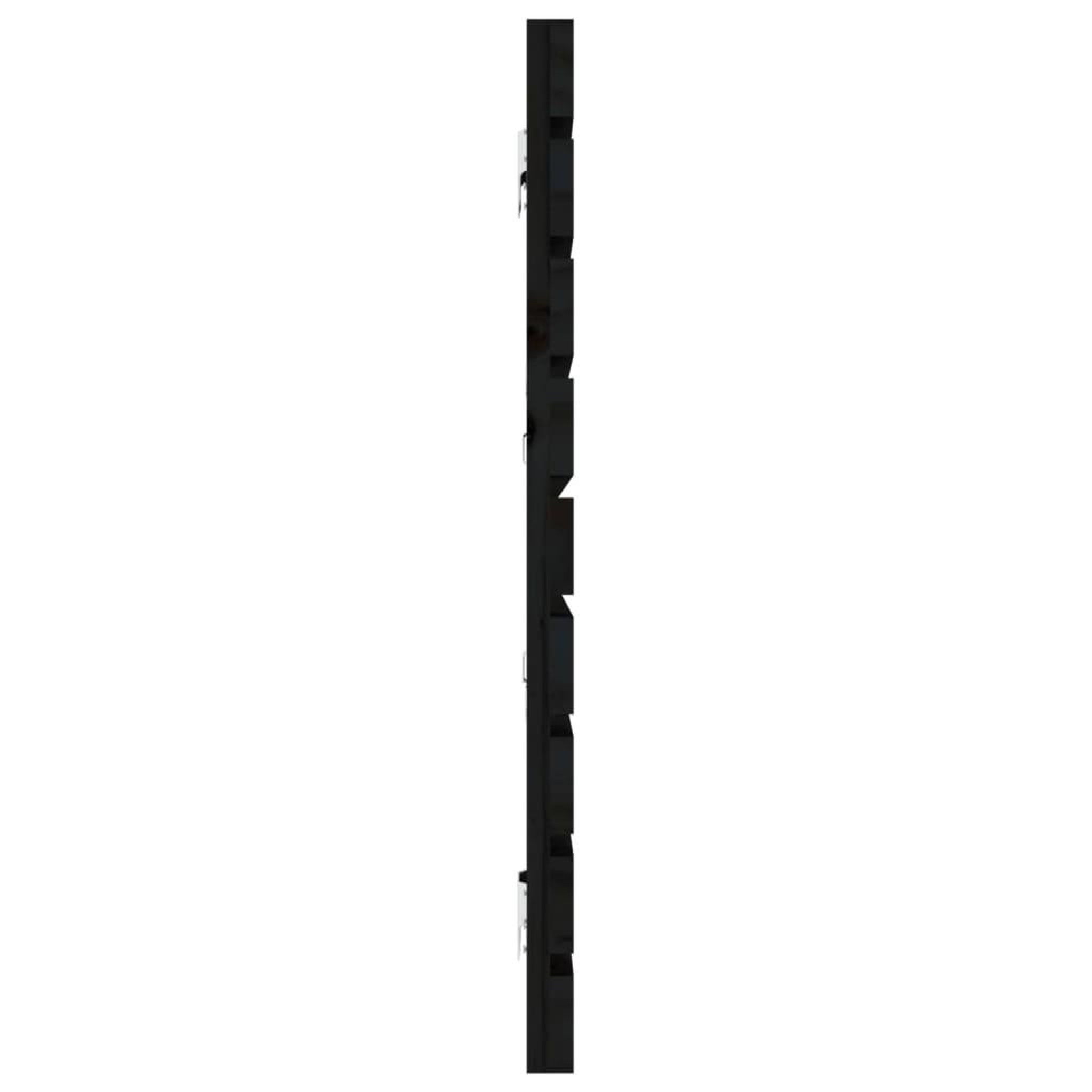 Voir la diapositive 5 : VIDAXL Tete de lit murale Noir 166x3x63 cm Bois massif de pin