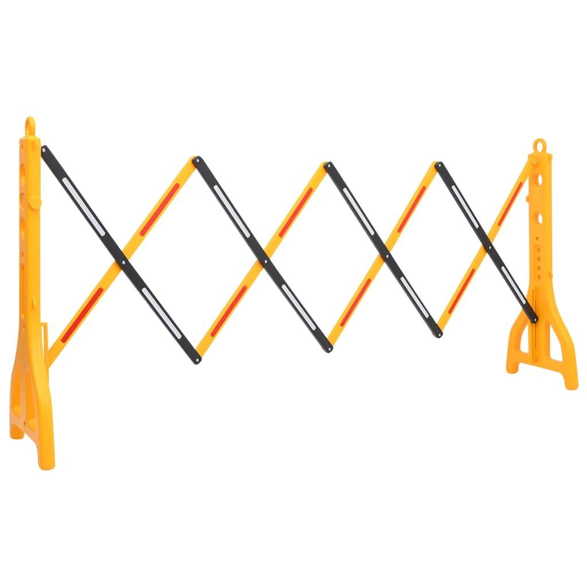 VIDAXL Barriere de circulation pliable Jaune et noir 250x38x96 cm