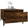 Voir la diapositive 5 : VIDAXL Table d'appoint Chene fume 50x46x35 cm Bois d'ingenierie