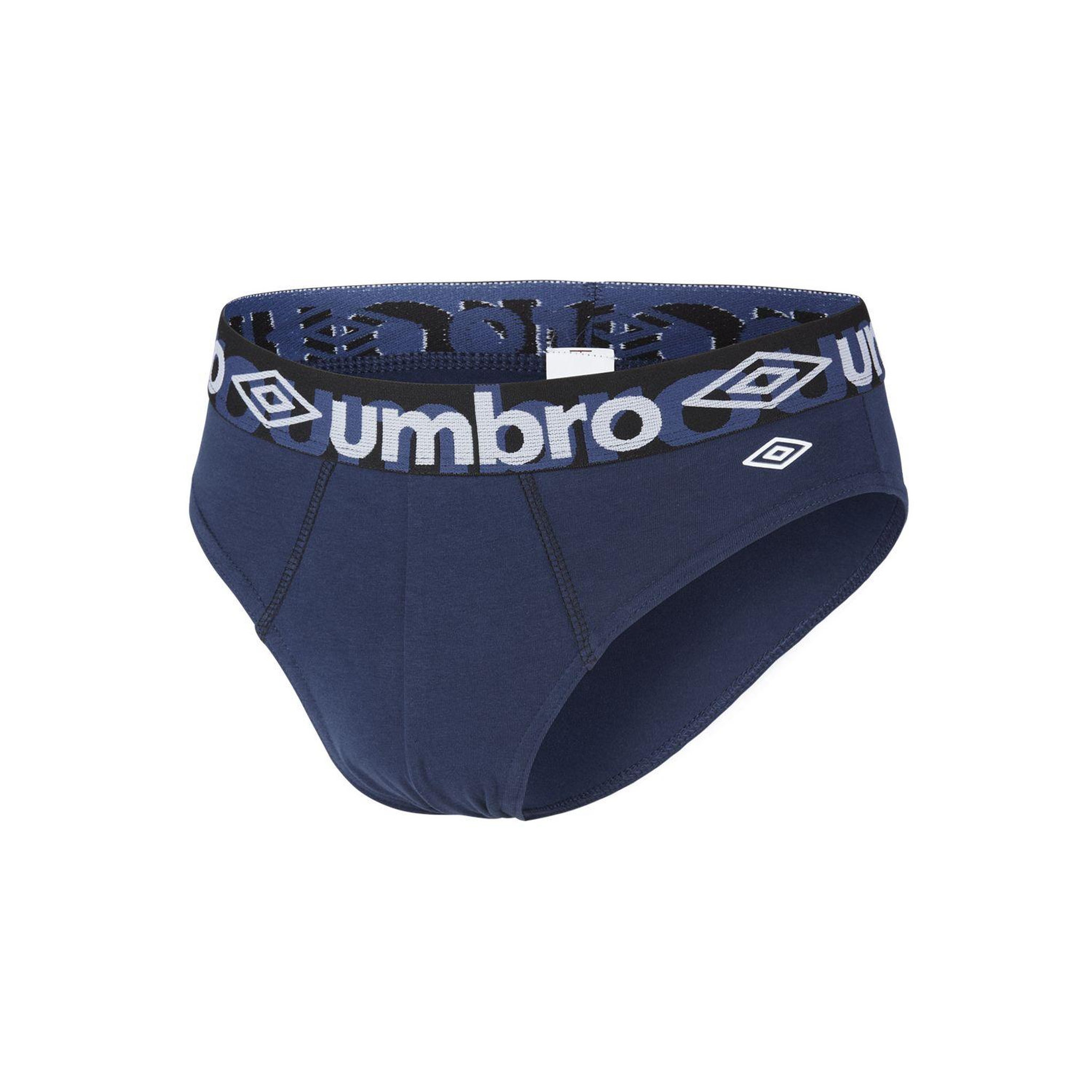 Voir la diapositive 3 : UMBRO Lot de 4 slips homme en coton uni