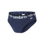 Voir la diapositive 3 : UMBRO Lot de 4 slips homme en coton Uni