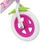Voir la diapositive 4 : Vélo 10''  Fille  Pink Bloom  pour enfant de 75/90 cm avec stabilisateurs à molettes - Panier avant - Sans frein et roues batons