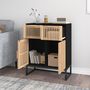 Voir la diapositive 3 : VIDAXL Buffet noir 60x30x75 cm bois d'ingenierie