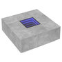 Voir la diapositive 3 : VIDAXL Table basse avec LED infini gris beton 100x100x40 cm