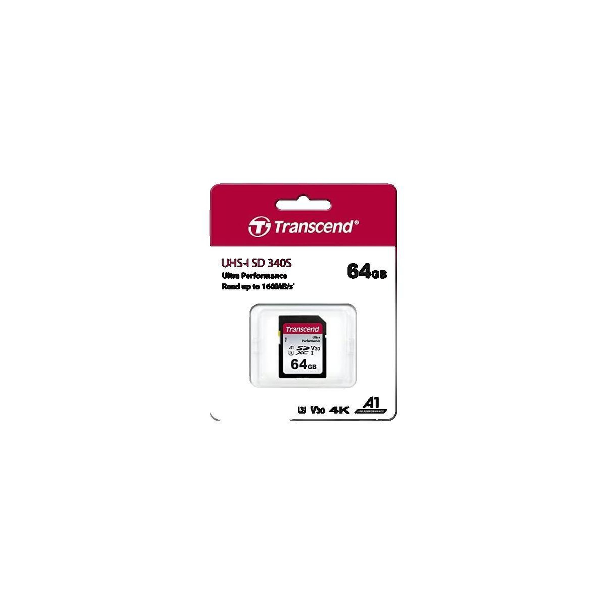 Voir la diapositive 2 : Transcend Carte mémoire Transcend SDXC 340S 64 Go