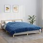 Voir la diapositive 1 : VIDAXL Couverture lestee Bleu 200x200 cm 9 kg Tissu