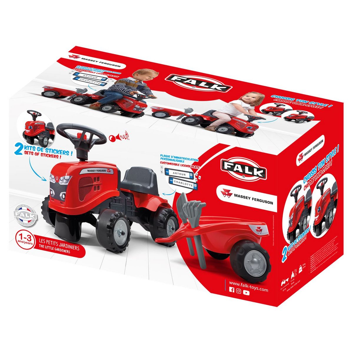 FALK Porteur tracteur Massey Ferguson