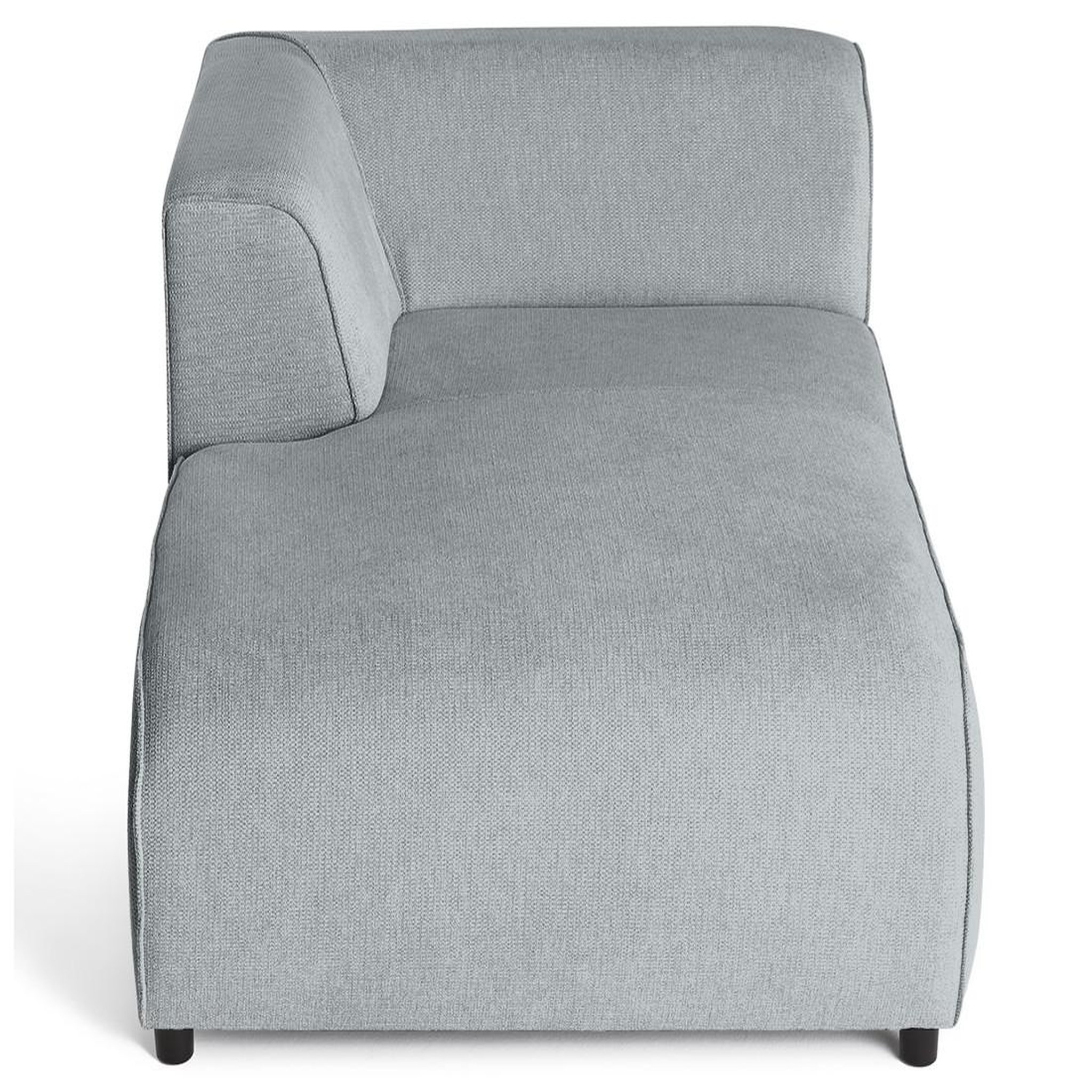 Voir la diapositive 3 : LISA DESIGN Suaro - module d'assise méridienne gauche en tissu texturé