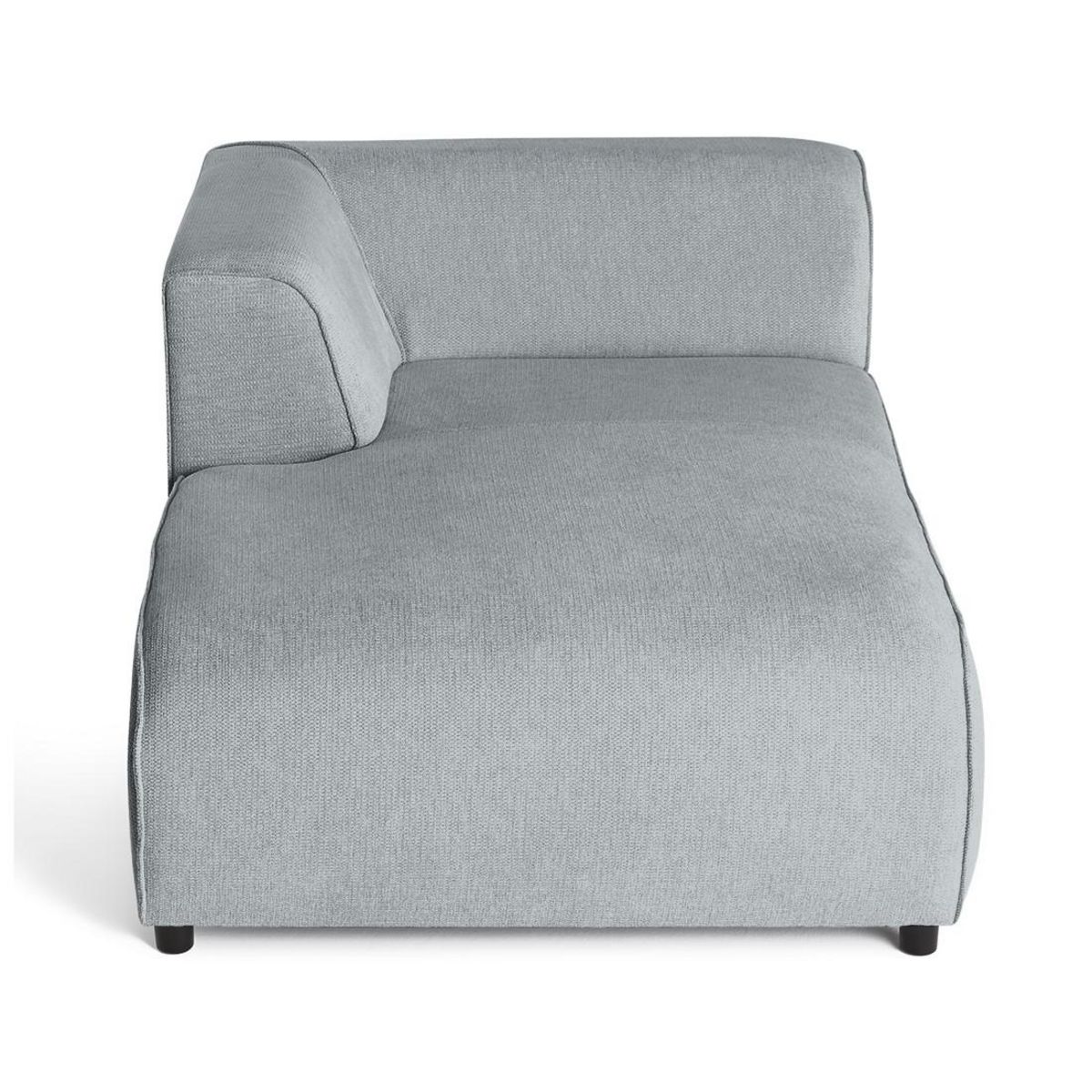 LISA DESIGN Suaro - module d'assise méridienne gauche en tissu texturé