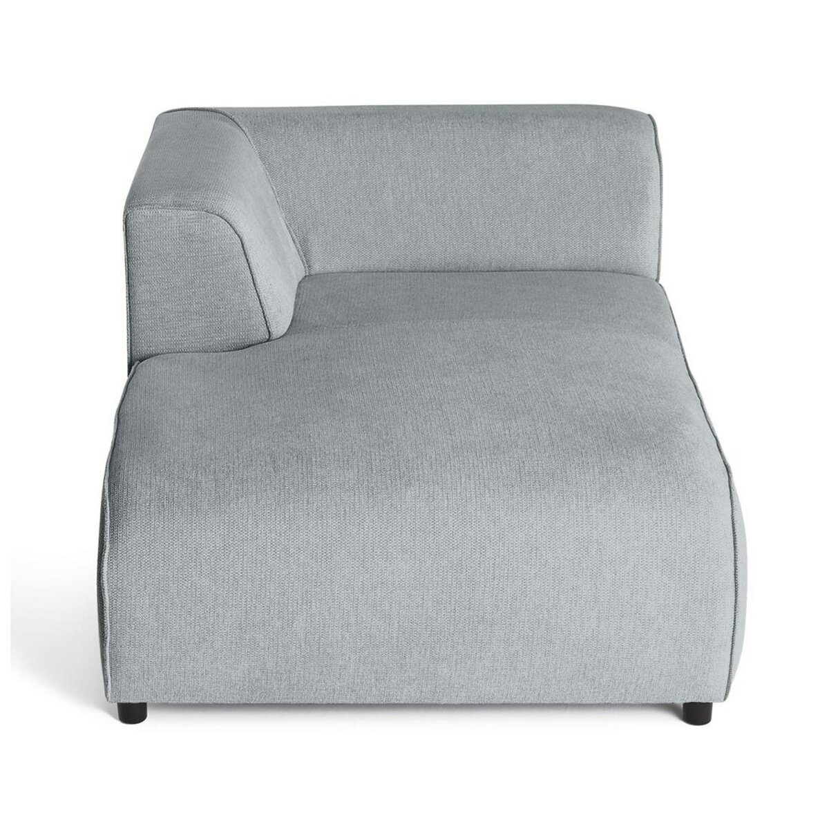 LISA DESIGN Suaro - module d'assise méridienne gauche en tissu texturé