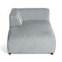 Voir la diapositive 3 : LISA DESIGN Suaro - module d'assise méridienne gauche en tissu texturé