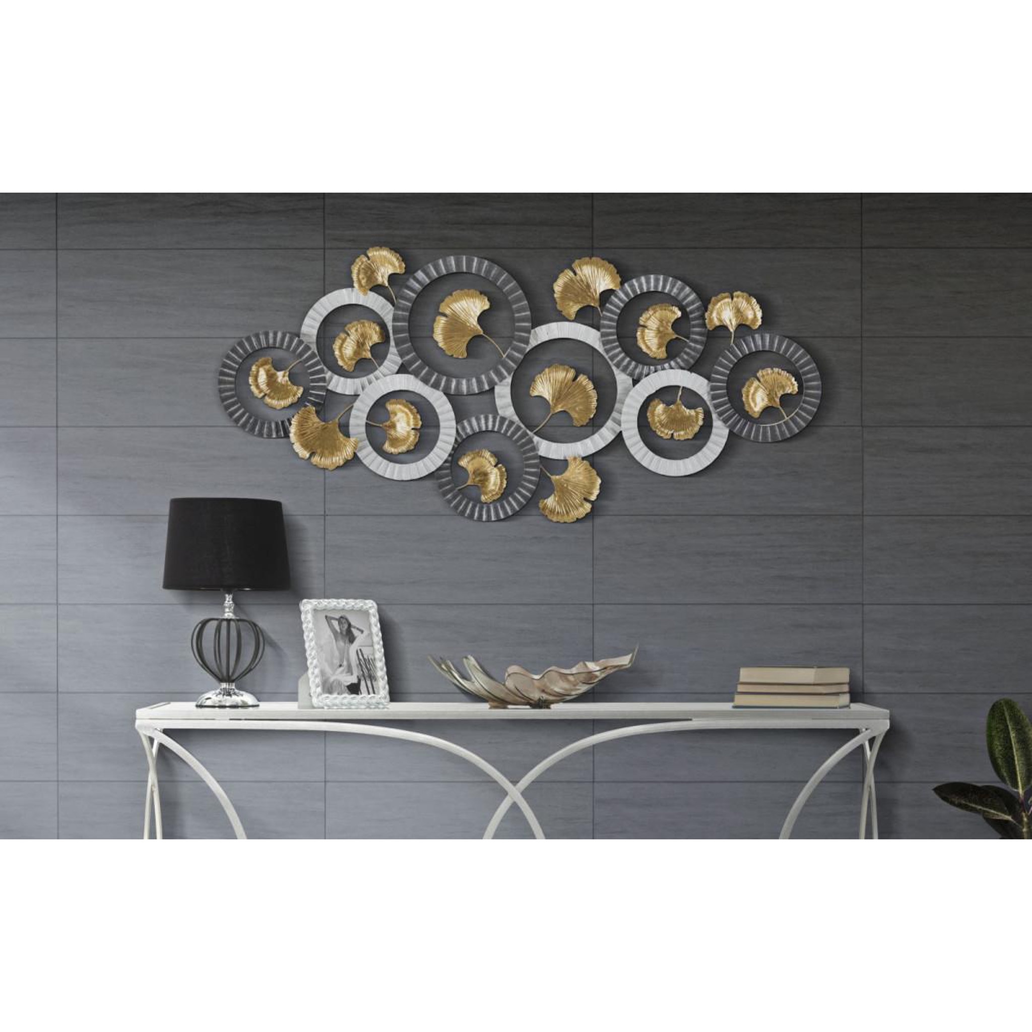 Voir la diapositive 5 : Paris Prix Décoration murale en métal  arty  126cm multicolore