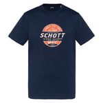 Schott T shirt  Homme Schott TSUSTOUR. Coloris disponibles : Bleu