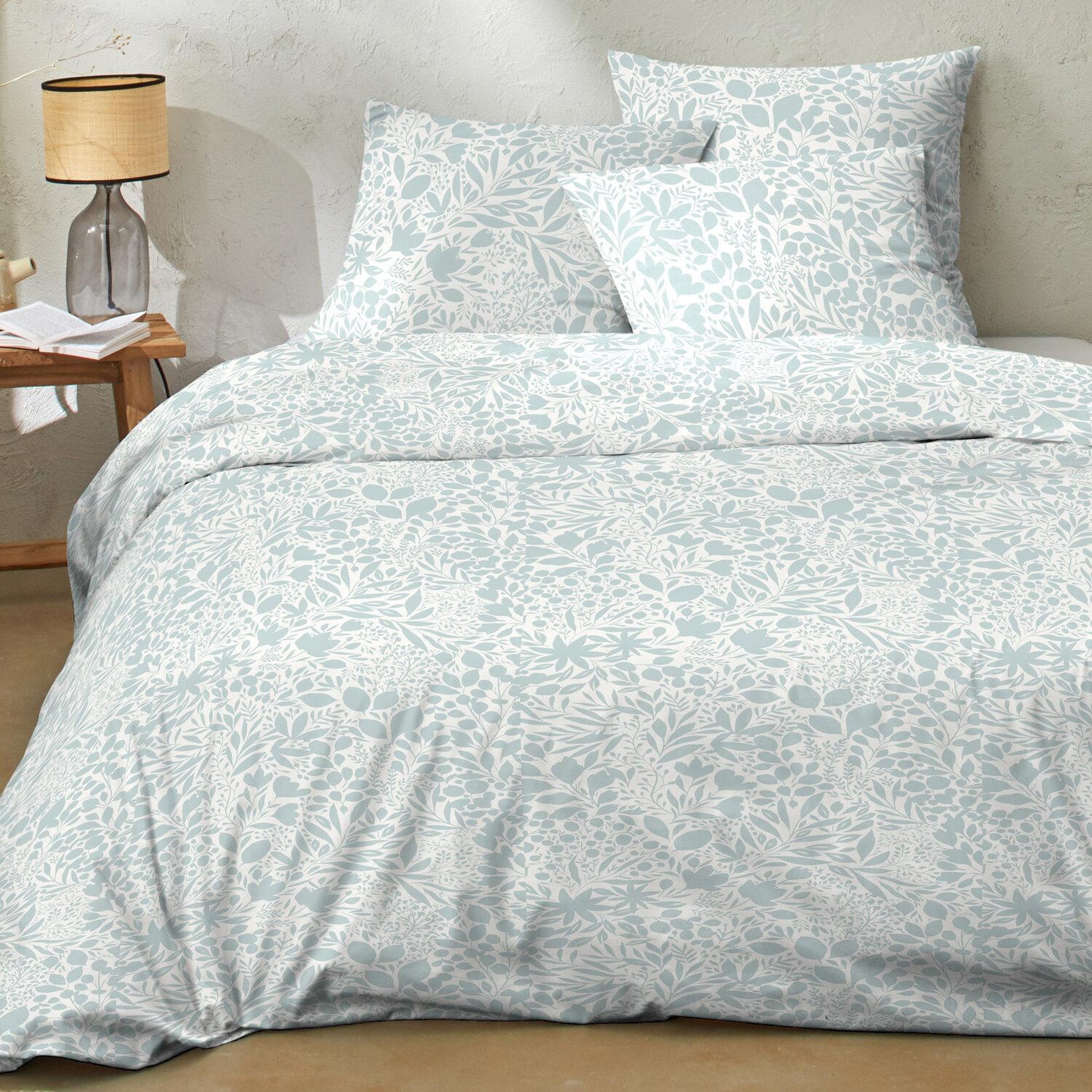 Voir la diapositive 3 : Home collection Parure housse de couette 100% coton 57 fils lina