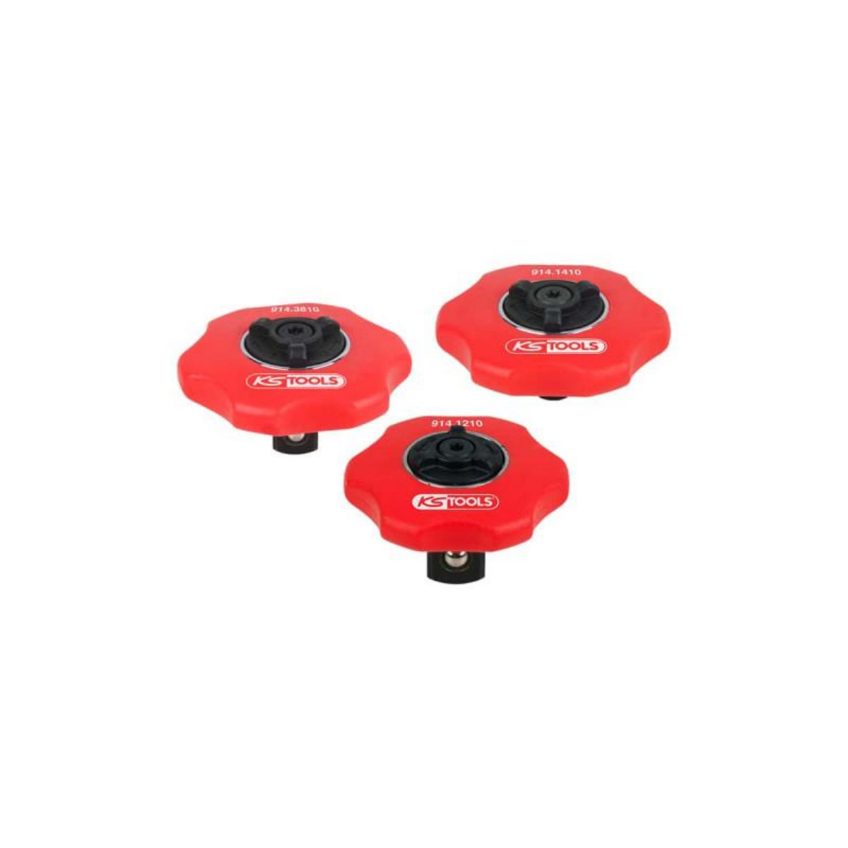 Ks Tools Jeu de mini-cliquets KS TOOLS - réversibles sans manche - 3 pcs - 914.1215