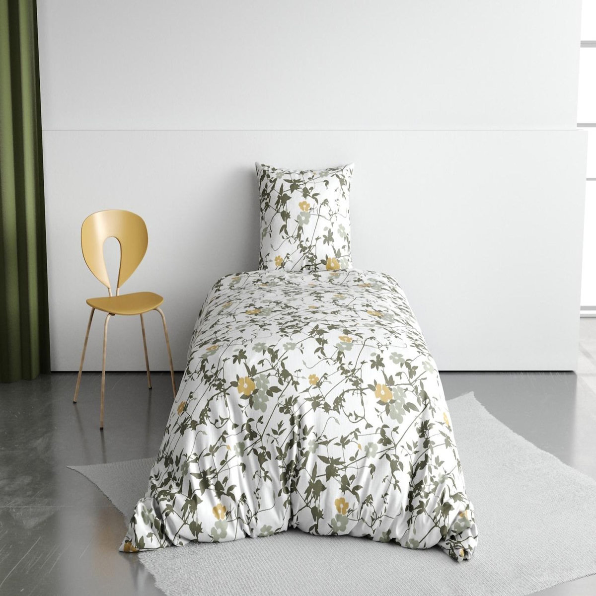 Les Ateliers du Linge Parure housse de couette 100% coton 57 fils/cm2, hoya