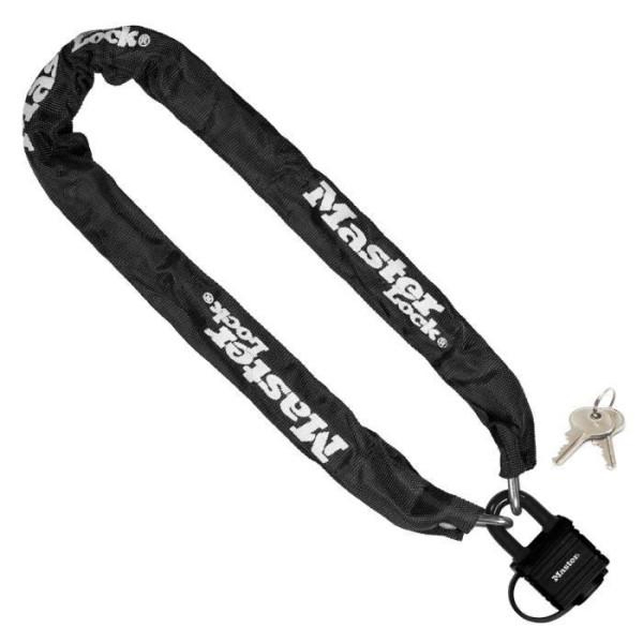 Master lock Chaîne antivol MASTER LOCK - 8390EURDPRO - 90cm x Ø 6mm - Cadenas 40mm - Gaine nylon - Noir
