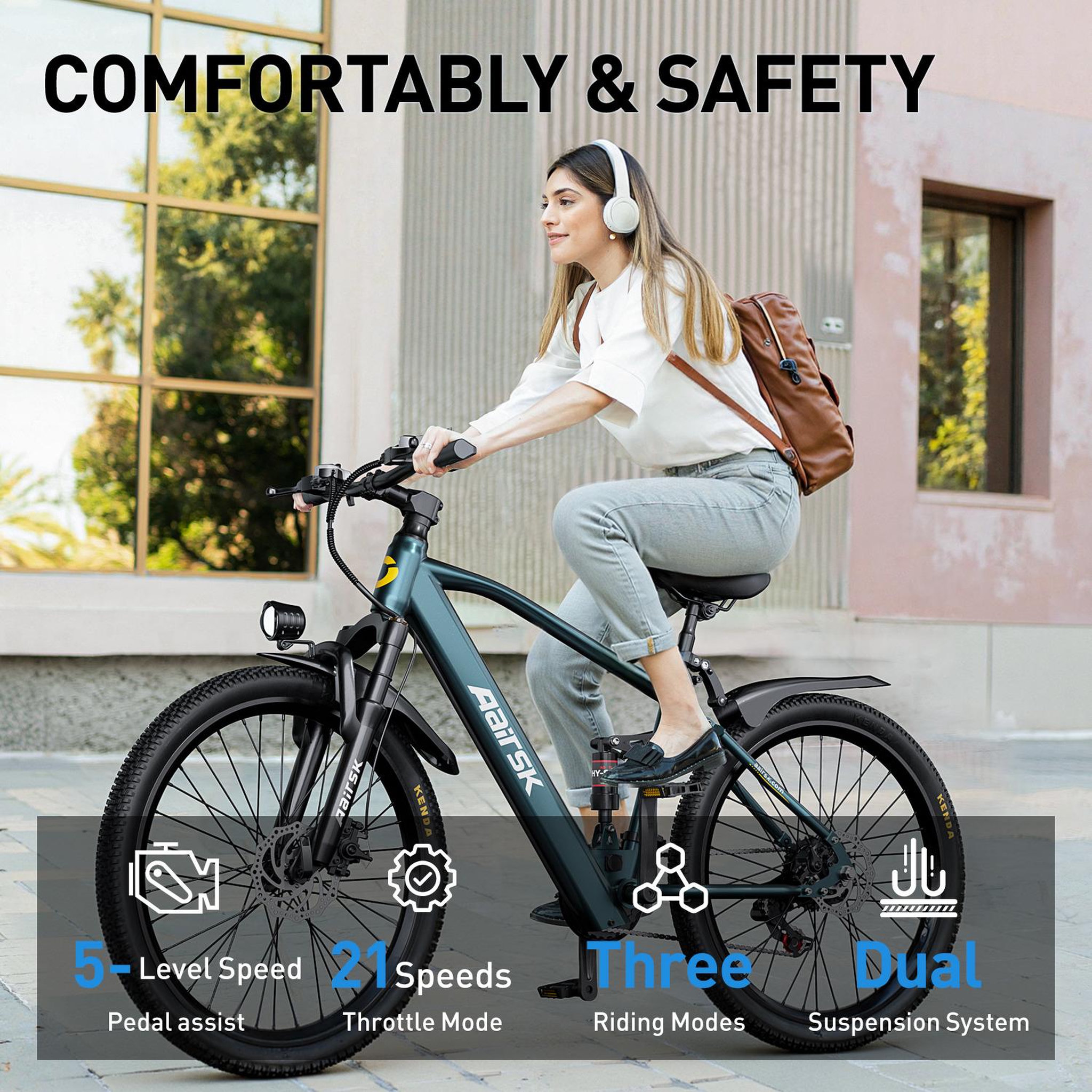 Voir la diapositive 5 : AAIRSK Vélo électrique Aairsk GT900, 26 po