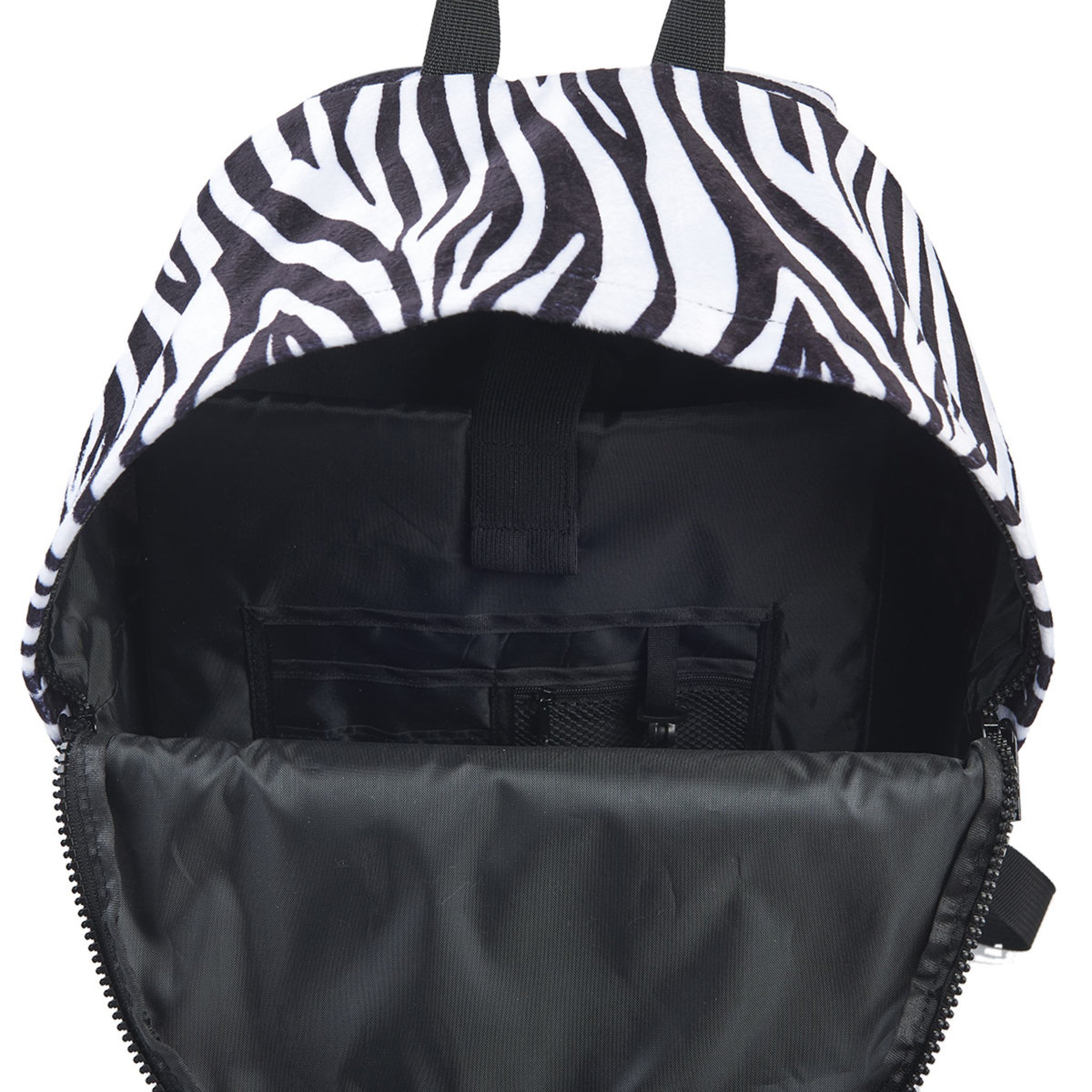 YOUNG'S ATTITUDE Sac à dos noir et blanc avec compartiment pour ordinateur motif zèbre