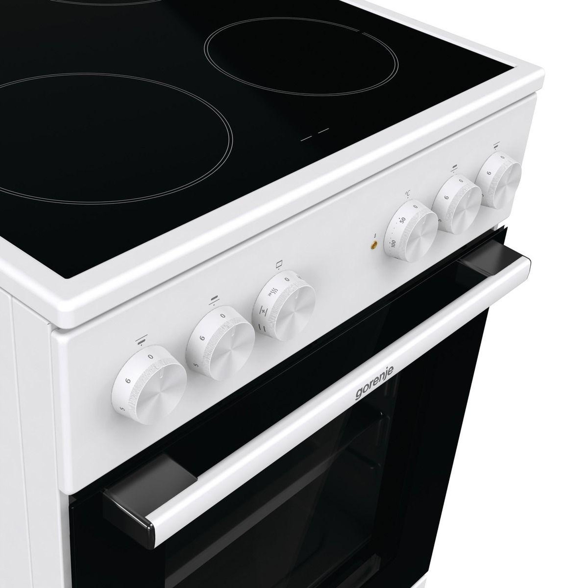 Voir la diapositive 3 : GORENJE Cuisinière vitrocéramique gec5a41wg