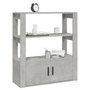 Voir la diapositive 4 : VIDAXL Buffet Gris beton 80x30x90 cm Bois d'ingenierie