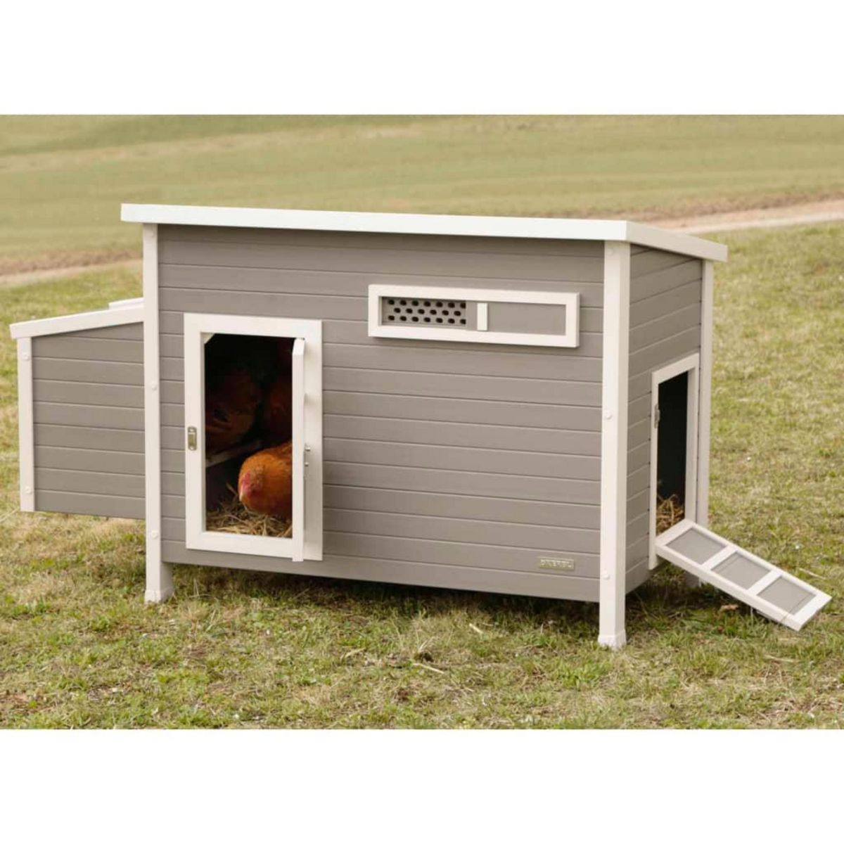 KERBL Kerbl Poulailler Barney Plastique 137x73x83 cm Gris et blanc