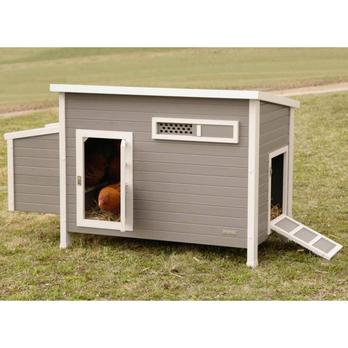 KERBL Kerbl Poulailler Barney Plastique 137x73x83 cm Gris et blanc