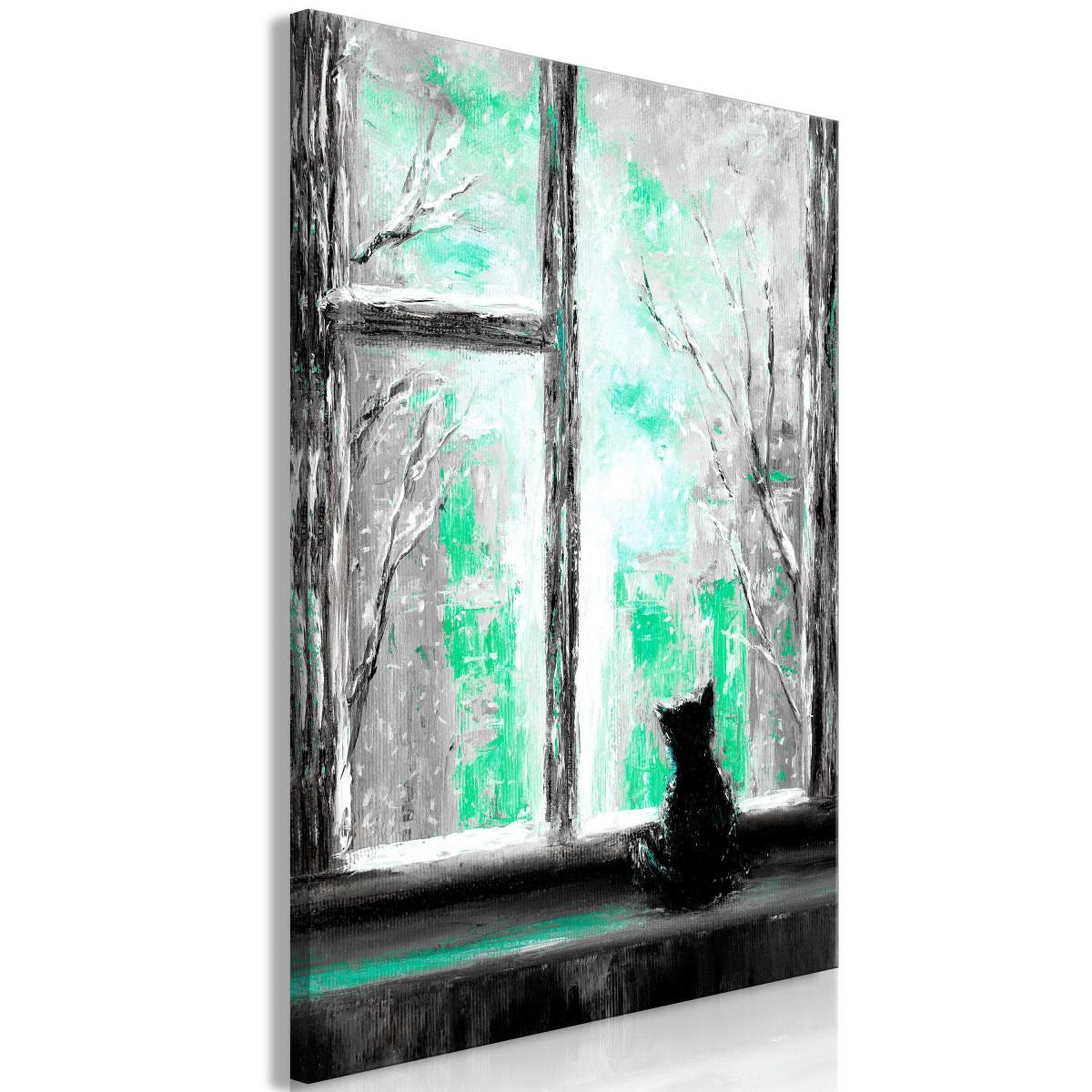 Voir la diapositive 1 : Paris Prix Tableau imprimé  longing kitty green