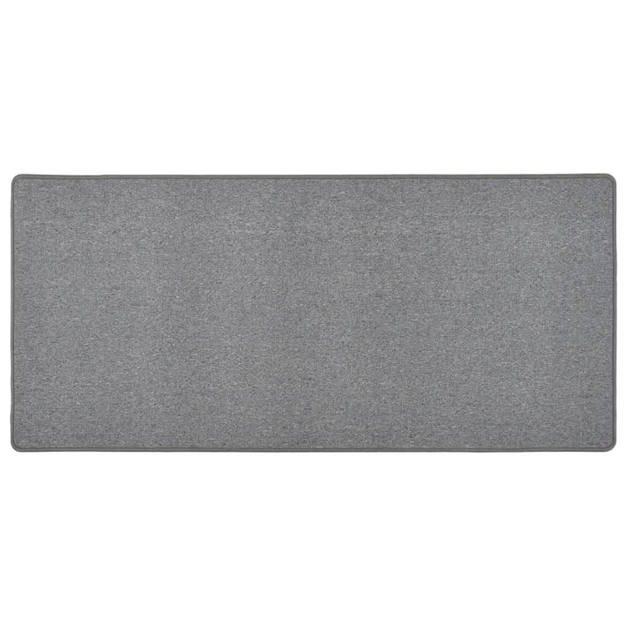 VIDAXL Tapis de couloir Gris fonce 80x150 cm