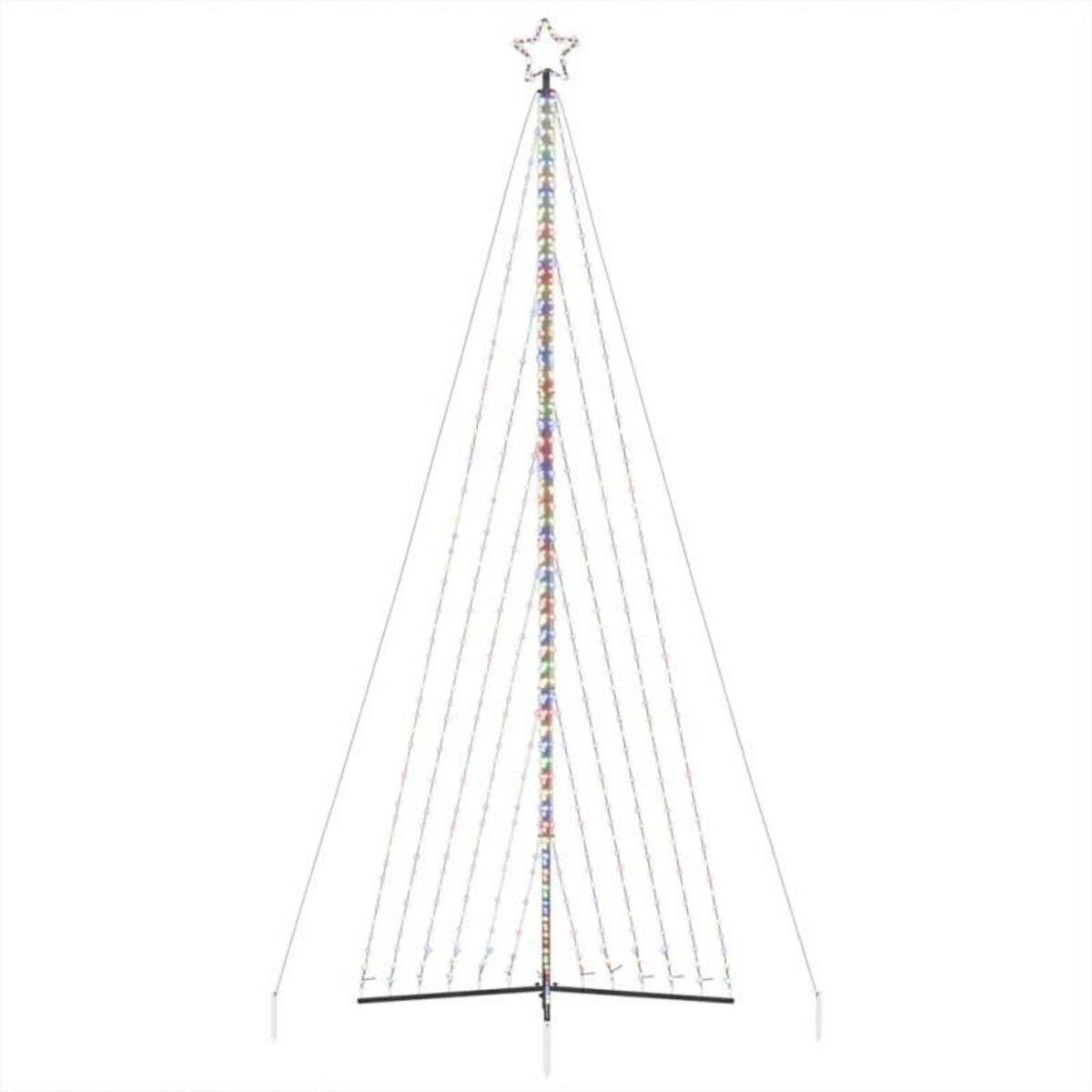 VIDAXL Guirlande de sapin de Noël 789 LED colorées 476 cm