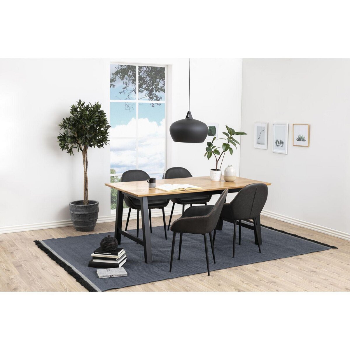 TOILINUX Lot de 2 Chaises de salle à manger Candice avec accoudoirs