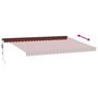 Voir la diapositive 5 : VIDAXL Auvent retractable automatique bordeaux 500x300 cm