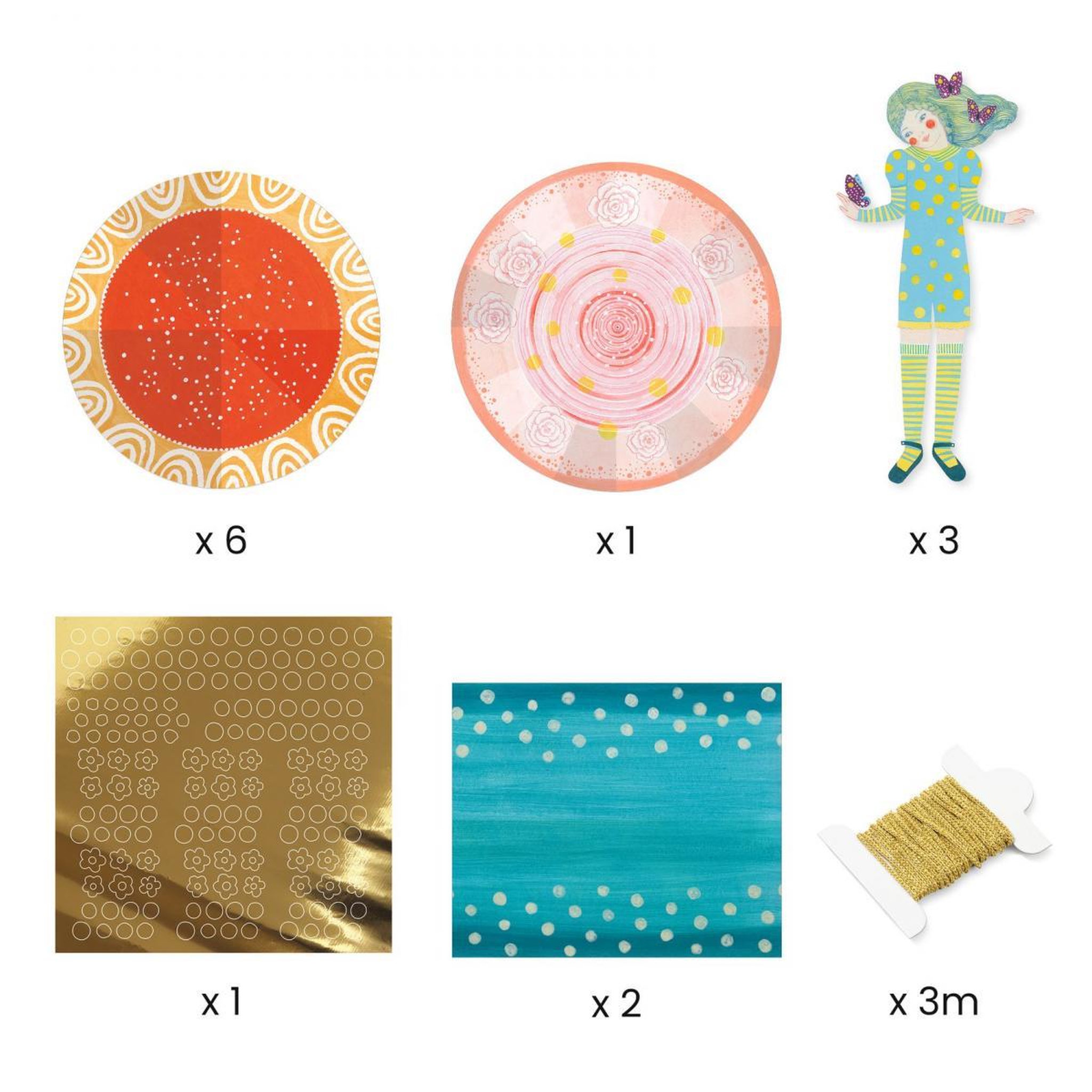 Voir la diapositive 4 : Djeco Robes de papier activites de pliage