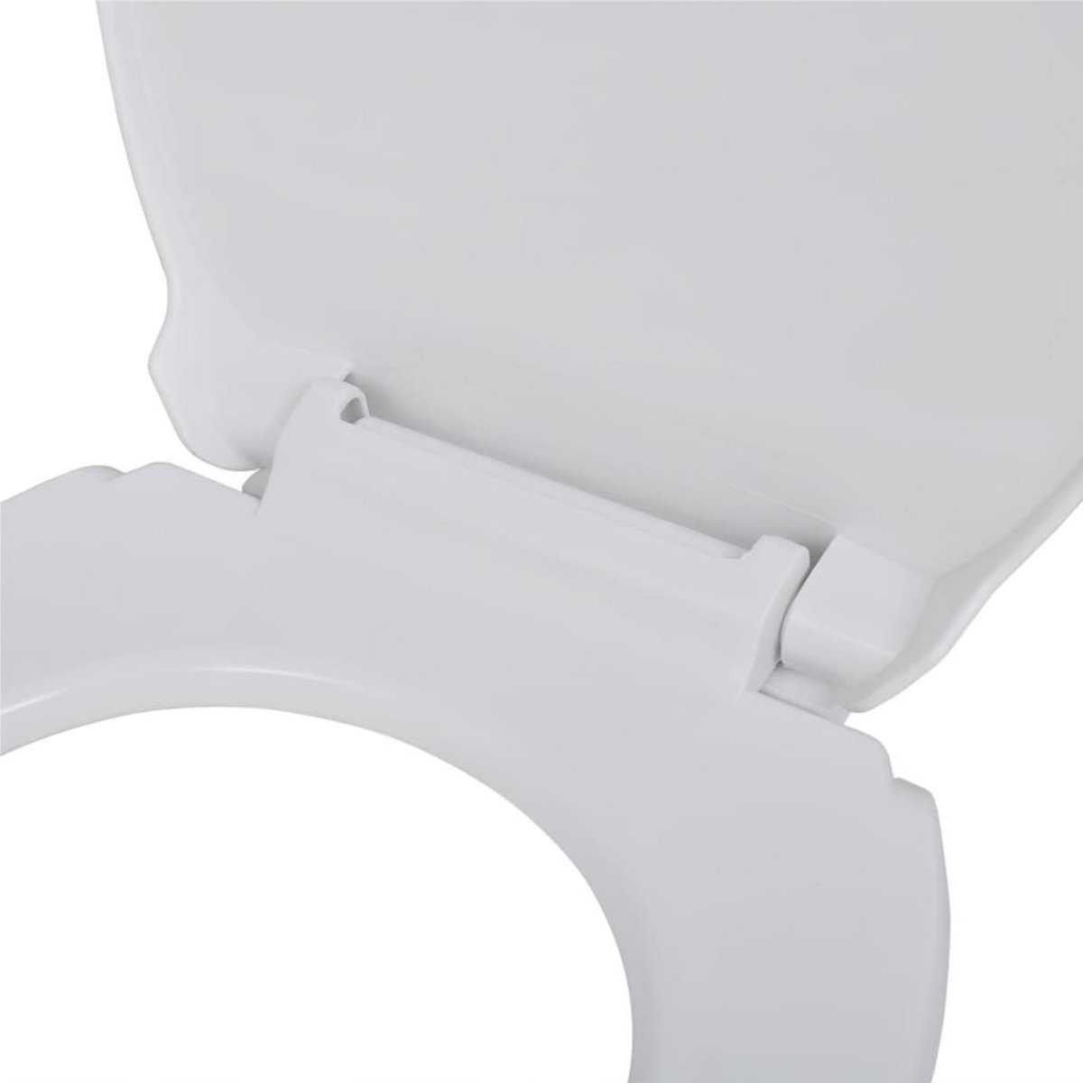 VIDAXL Abattant WC avec frein de chute 2 pcs Plastique Blanc